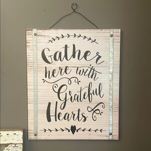 hm-moden Black and White Gather Here Wall Art